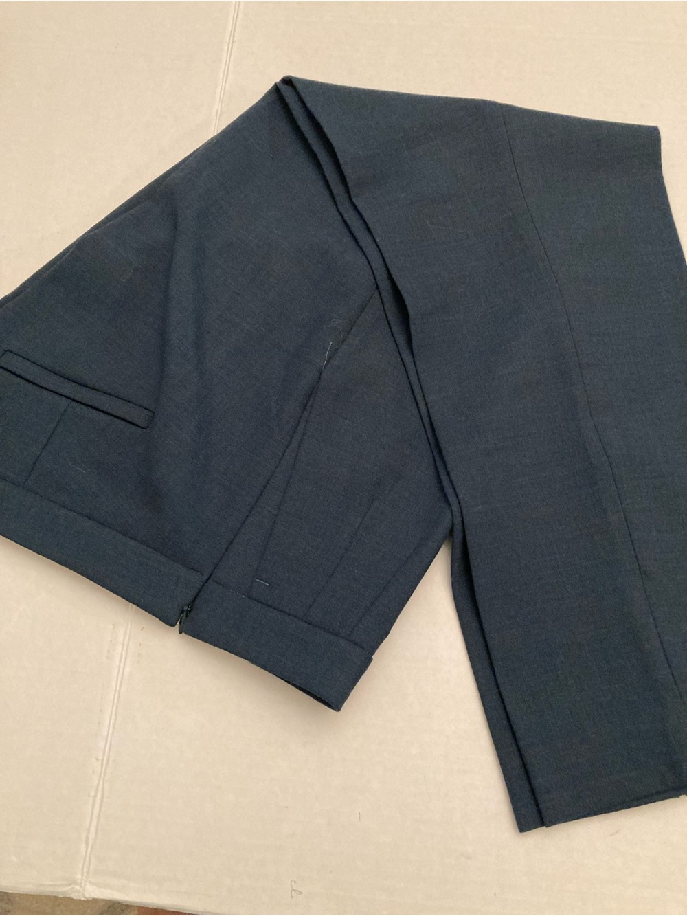 J Crew Martie Forest Green Dress Pants With Side Opening.